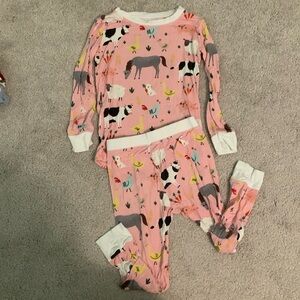 Farm animal Little Sleepies pjs set toddler
